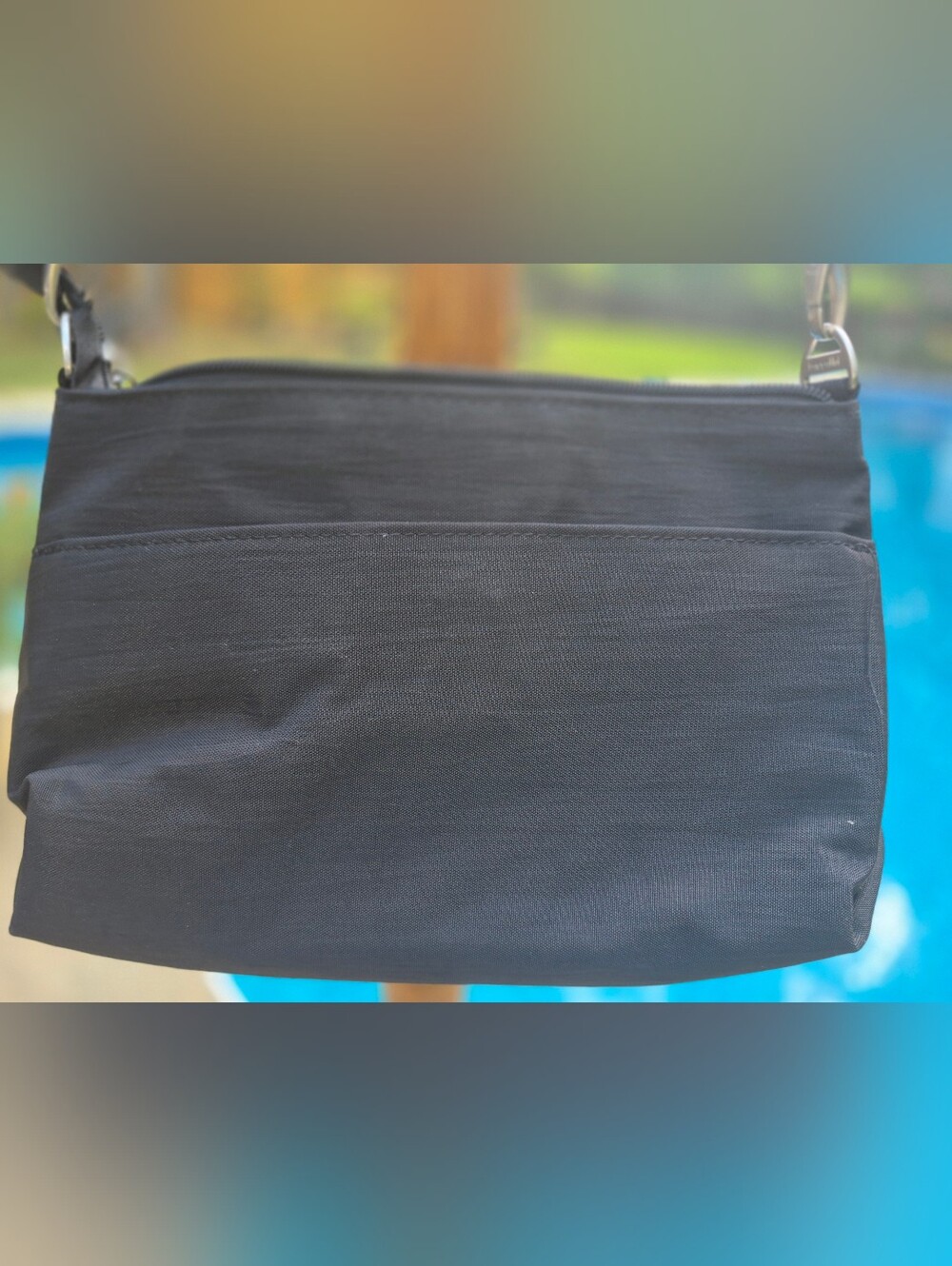 Baggallini Black Crossbody Bag with Silver Hardware - Picture 7 of 7